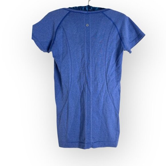 Lululemon Swiftly Tech Run Short Sleeve Shirt Heathered Lullaby blue sz 6 Small - Picture 7 of 9
